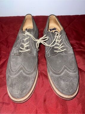 Mens Nordstrom 1901 Suede Wingtip Derby Shoes Size 13